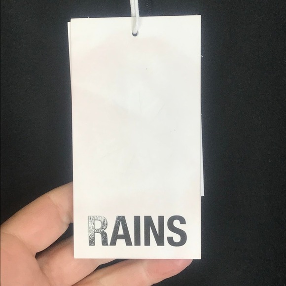 RAINS Men NWT Black 1/2 Zip Fleece Long Sleeve Shirt SZ XL - Picture 9 of 10